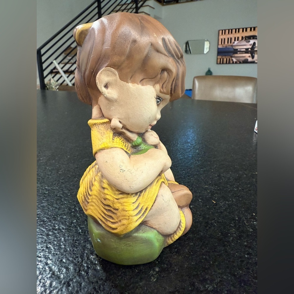 Vintage Gare 1969 Barbara Baldwin Girl With Doll Ceramic Figurine Paula β71 - Picture 5 of 13